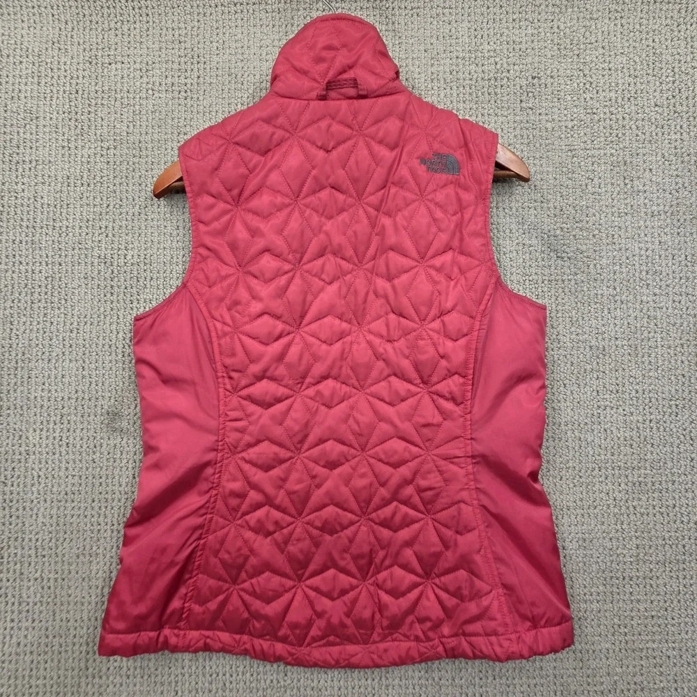 The North Face ThermoBall‎ Quilted Puffer Vest Full Zip Red Womens Medium